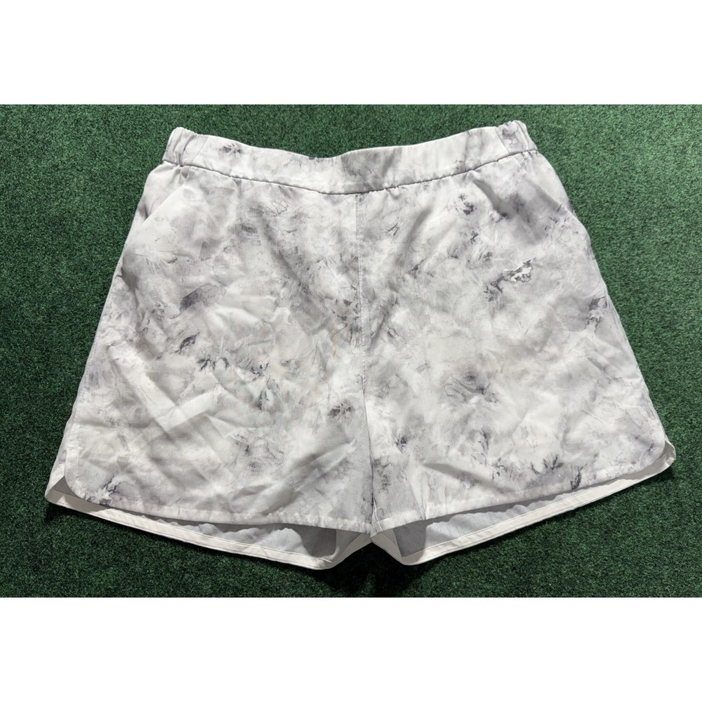Lululemon Flat Front Relaxed Short 4" Size 12 Aquila Rhino Grey W7BUSS